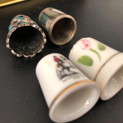 Thimble Collection with Display Case -Lot 173