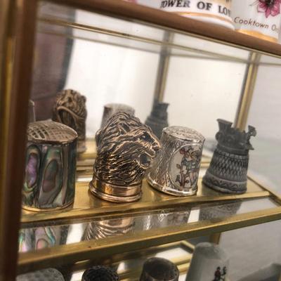 Thimble Collection with Display Case -Lot 173