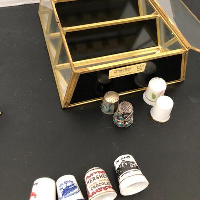 Thimble Collection with Display Case -Lot 173