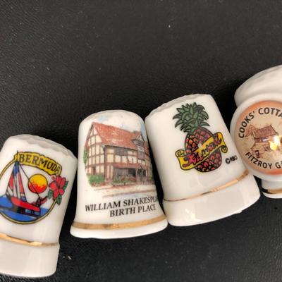 Thimble Collection with Display Case -Lot 173