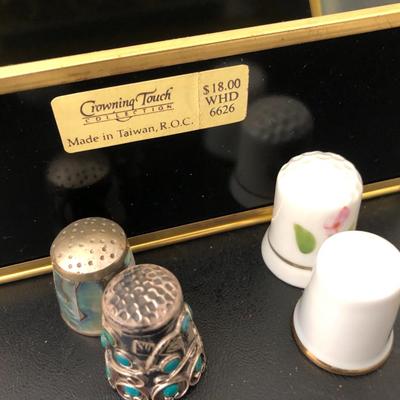 Thimble Collection with Display Case -Lot 173