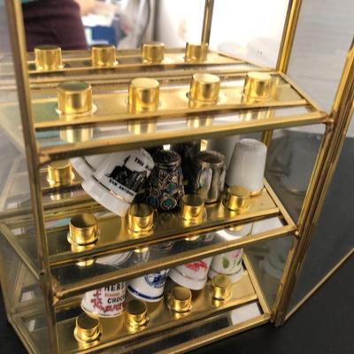 Thimble Collection with Display Case -Lot 173