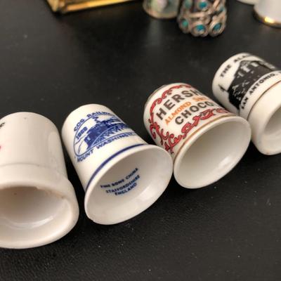 Thimble Collection with Display Case -Lot 173