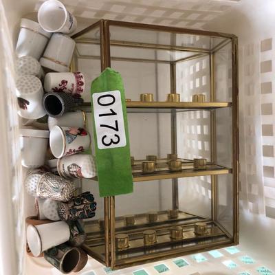 Thimble Collection with Display Case -Lot 173