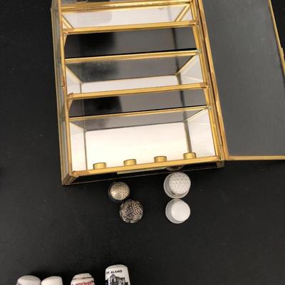 Thimble Collection with Display Case -Lot 173
