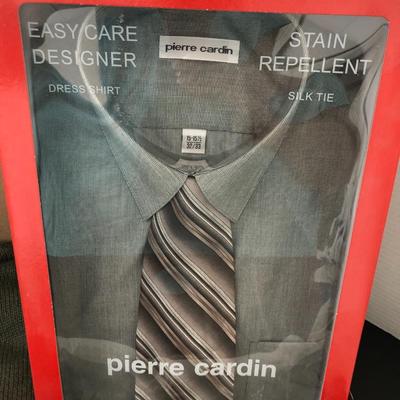 Pierre Cardin 15-15 1/2 Shirt & Tie, Chaps Sweater M, & Dress Socks -Lot 174