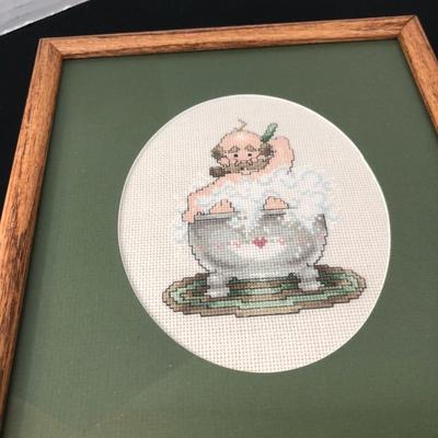 Basket By Mary Graham S.C. & Two Needle Point Wall Decor S.C. -Lot 176