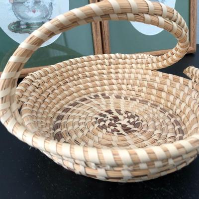 Basket By Mary Graham S.C. & Two Needle Point Wall Decor S.C. -Lot 176