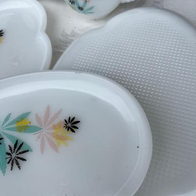 Hazel Atlas Snack sets MCM pattern