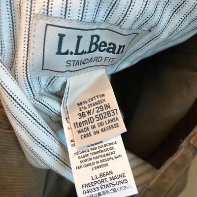 Menâ€™s Jackets (M) and One Pair L.L. Bean Pants -Lot 178