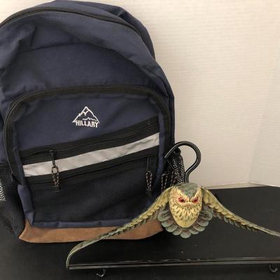 Hillary Backpack & Unique Wide Shoulder Owl ðŸ¦‰ Clothes Hanger -Lot 179