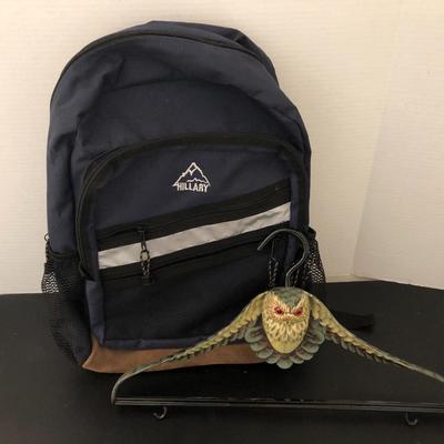Hillary Backpack & Unique Wide Shoulder Owl ðŸ¦‰ Clothes Hanger -Lot 179