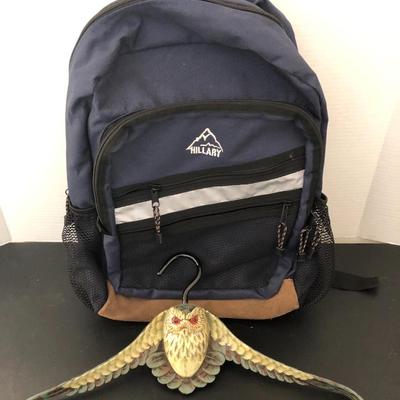 Hillary Backpack & Unique Wide Shoulder Owl ðŸ¦‰ Clothes Hanger -Lot 179