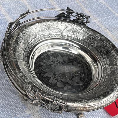 Silver Plate Bride's Basket