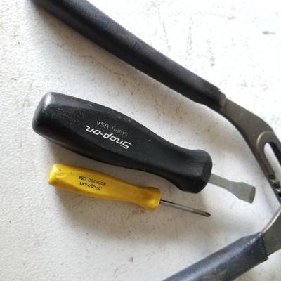 Snap On Screwdrivers & Channel Locks