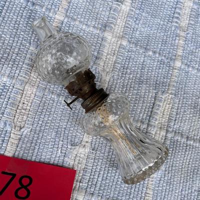 Vintage mini oil lamp