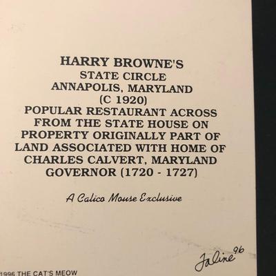 Catâ€™s Meow â€˜Maryland (12 Annapolis & 1 Westminster)â€™ -Lot 184