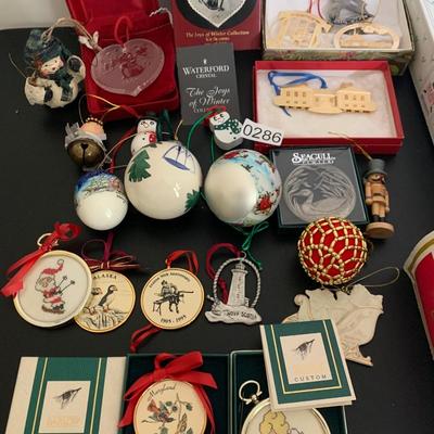 Christmas Ornament Lot Waterford Lenox Annapolis Maryland +++