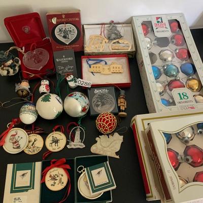 Christmas Ornament Lot Waterford Lenox Annapolis Maryland +++