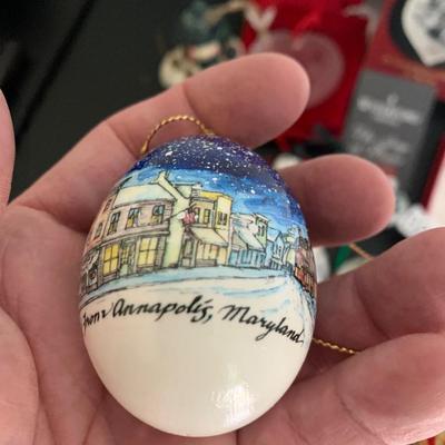 Christmas Ornament Lot Waterford Lenox Annapolis Maryland +++