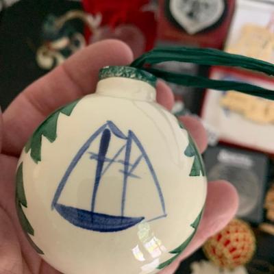 Christmas Ornament Lot Waterford Lenox Annapolis Maryland +++