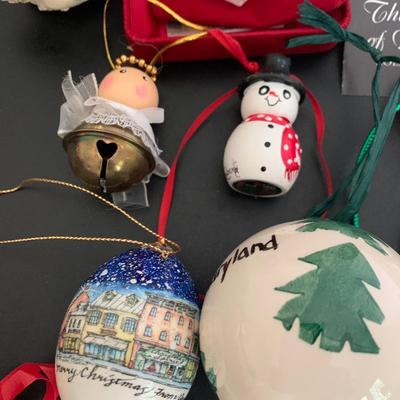 Christmas Ornament Lot Waterford Lenox Annapolis Maryland +++