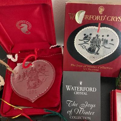 Christmas Ornament Lot Waterford Lenox Annapolis Maryland +++