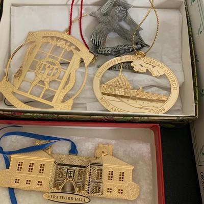 Christmas Ornament Lot Waterford Lenox Annapolis Maryland +++