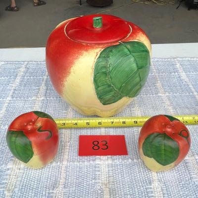 Apple Cookie Jar & Shakers