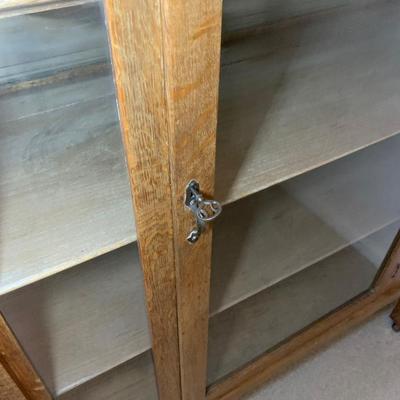 Antique Oak China Display Cabinet