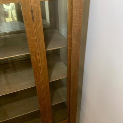 Antique Oak China Display Cabinet