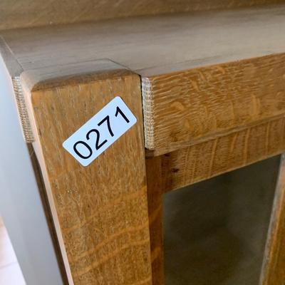 Antique Oak China Display Cabinet
