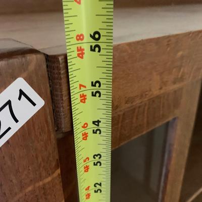 Antique Oak China Display Cabinet