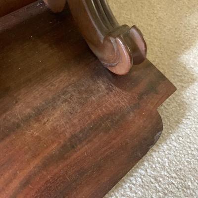 Dresser Top Heavy Wood Shaving Mirror
