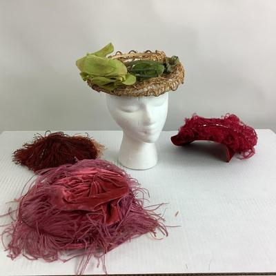 Lot 523  Lot of Four Vintage Ladies Hats ( Caswell & Carol Hutzler Brothers Co. From  Baltimore MD )