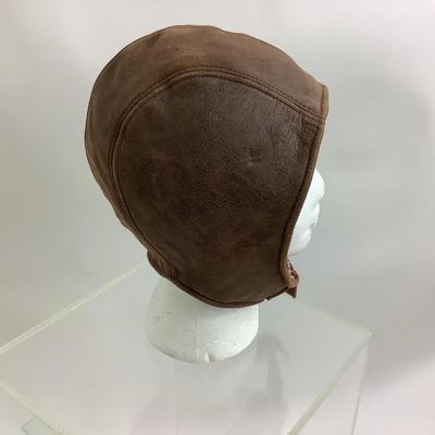 Lot 525 Vintage Herschel Tumbled Leather Aviator Helmet