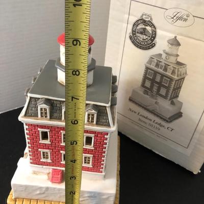 Lefton New London Ledge CT. Lighthouse & Lighthouse Photo -Lot 186