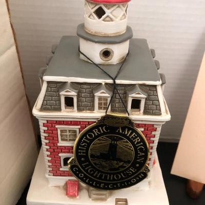 Lefton New London Ledge CT. Lighthouse & Lighthouse Photo -Lot 186