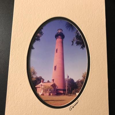 Lefton New London Ledge CT. Lighthouse & Lighthouse Photo -Lot 186