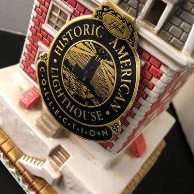 Lefton New London Ledge CT. Lighthouse & Lighthouse Photo -Lot 186