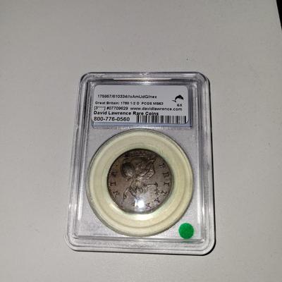 1750 Great Britain 1/2 D