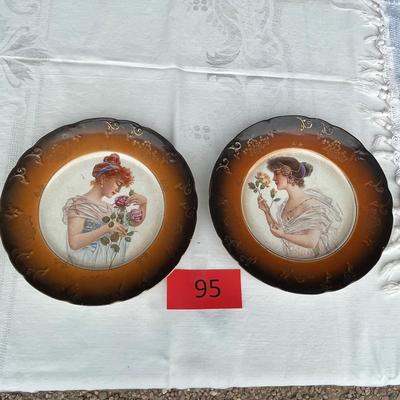 Pair of Lady Plates.
