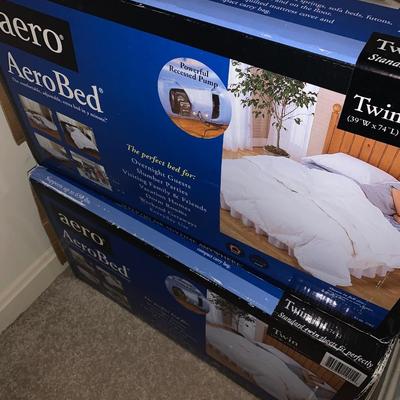 TWO AeroBes Inflatable Twin Mattresses In Box