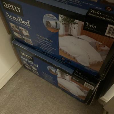 TWO AeroBes Inflatable Twin Mattresses In Box