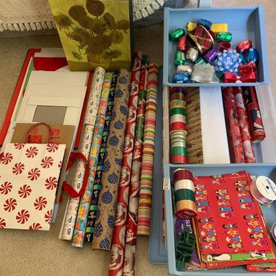 Large Christmas Wrapping & Accessories Lot