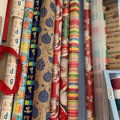Large Christmas Wrapping & Accessories Lot