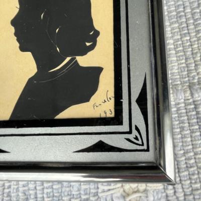 Silhouette Lady Art Deco Frame