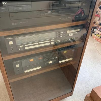 Stereo Components In Display Case