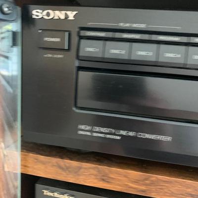 Stereo Components In Display Case