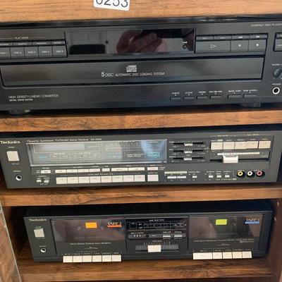 Stereo Components In Display Case